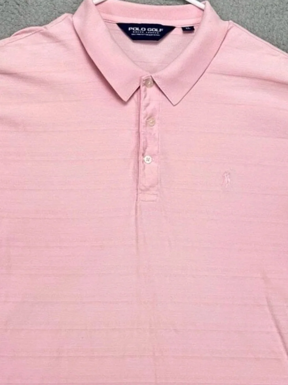 Polo Golf Ralph Lauren Shirt Mens XL Pink 100% Pima Cotton Polo Pony Rugby Mens